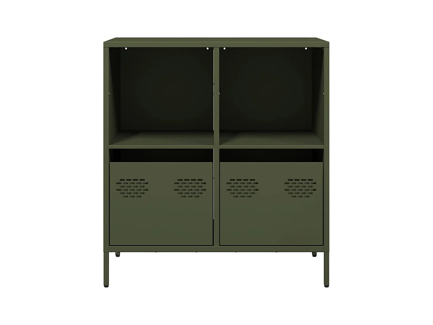 Buffet vert olive 68x39x73,5 cm acier laminé à froid