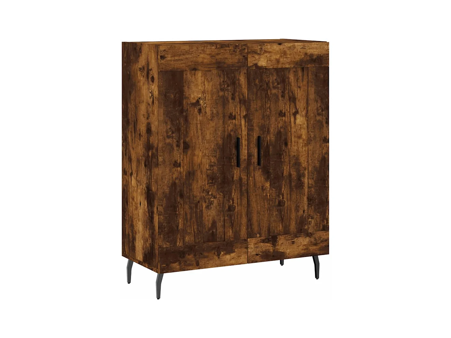 Aparador de madera de ingeniería roble ahumado 69,5x34x90 cm