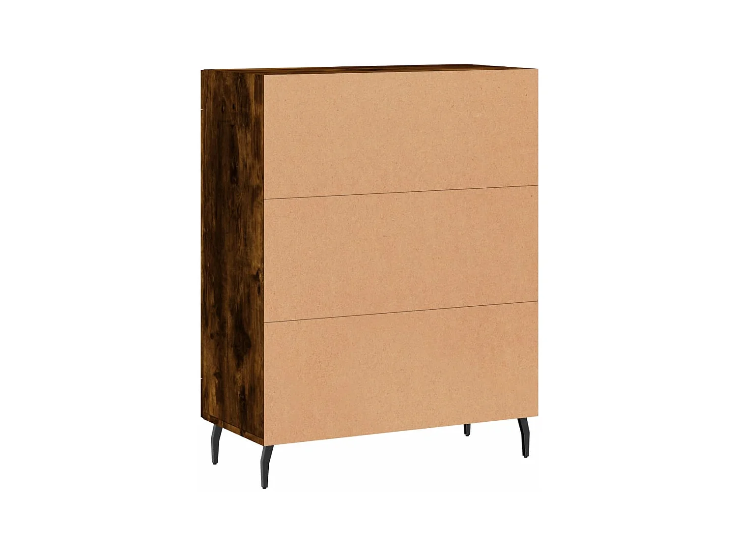 Aparador de madera de ingeniería roble ahumado 69,5x34x90 cm