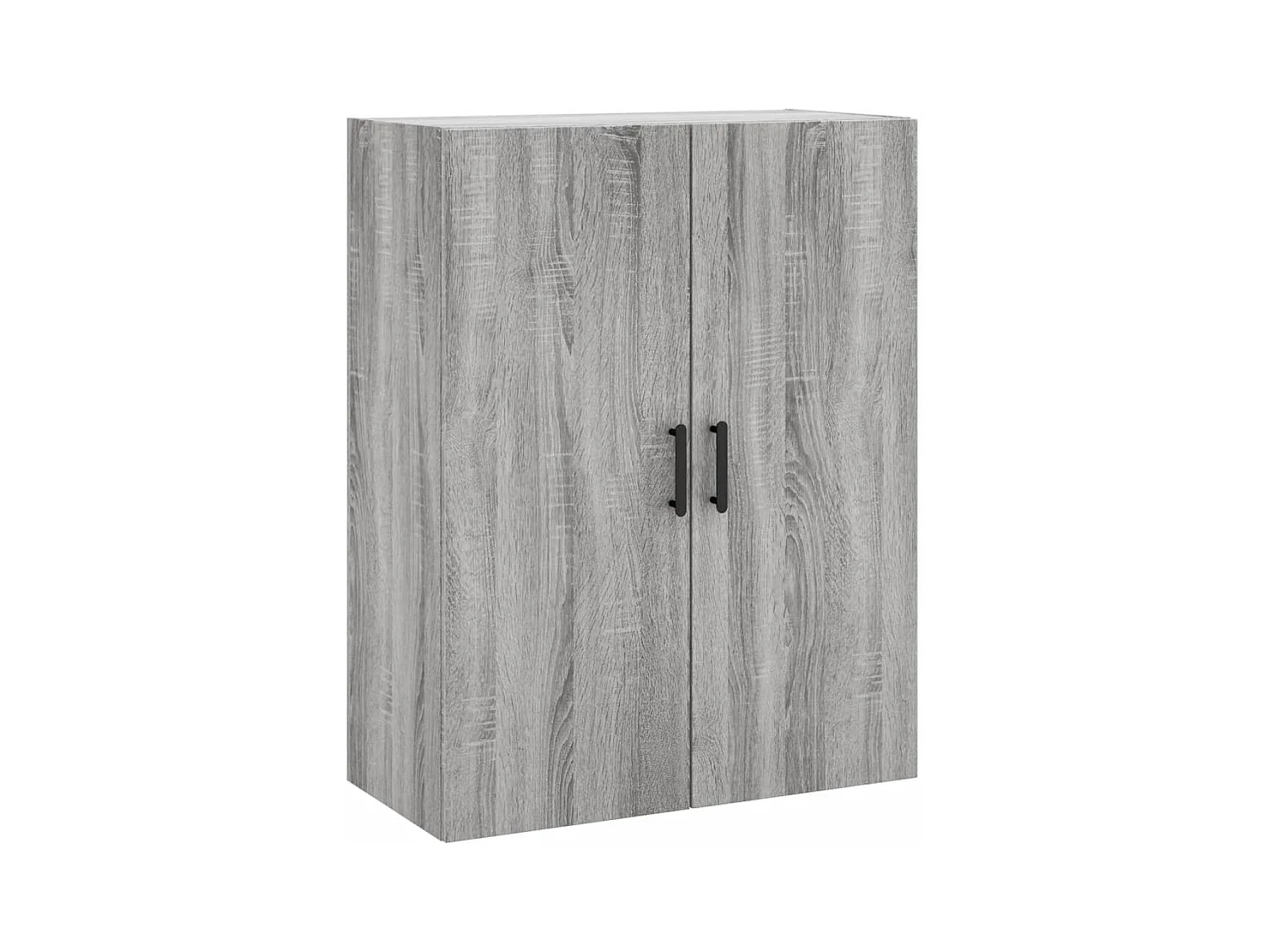 Aparador alto madera contrachapada gris sonoma 69,5x34x180 cm