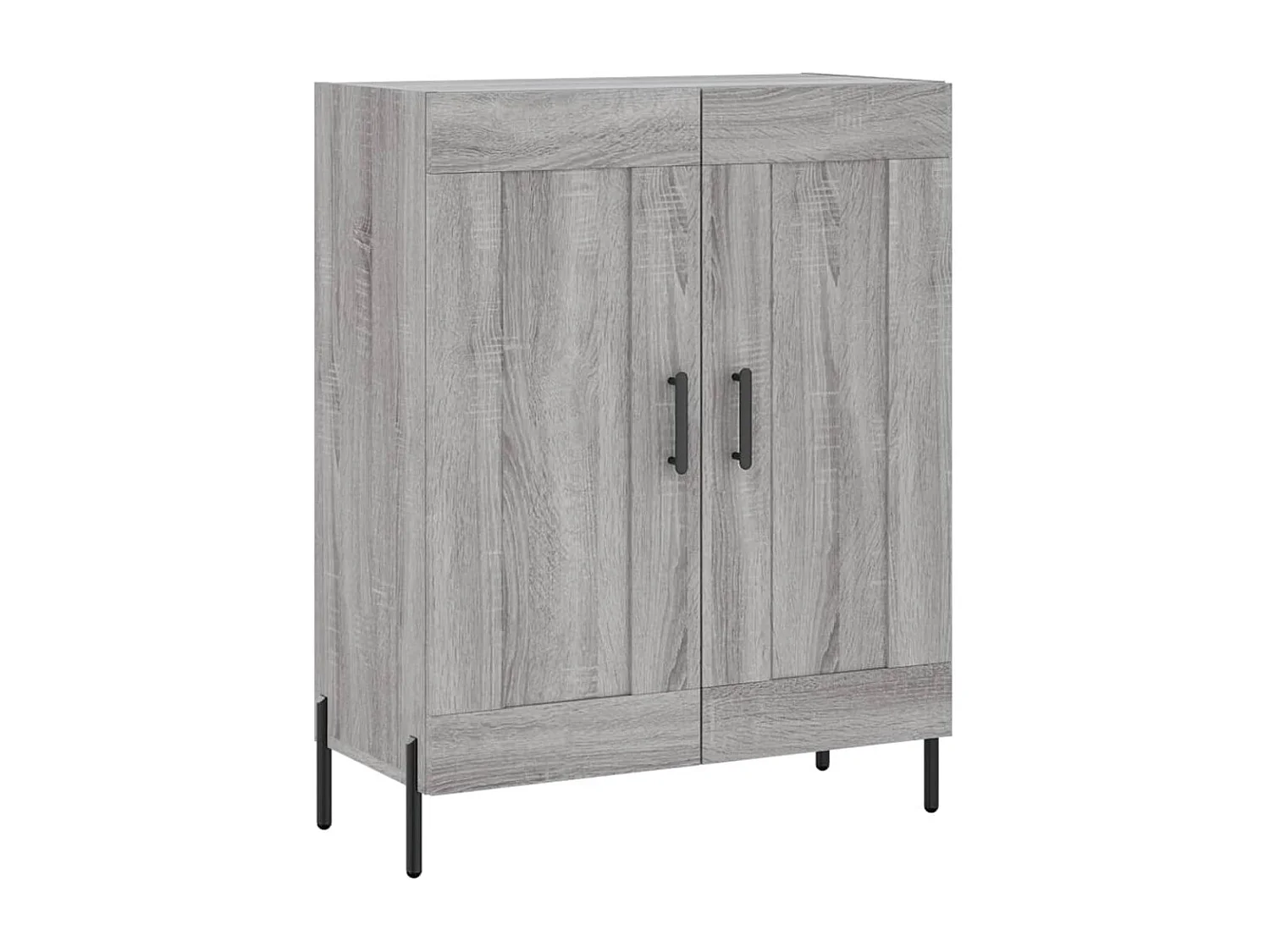 Aparador alto madera contrachapada gris sonoma 69,5x34x180 cm