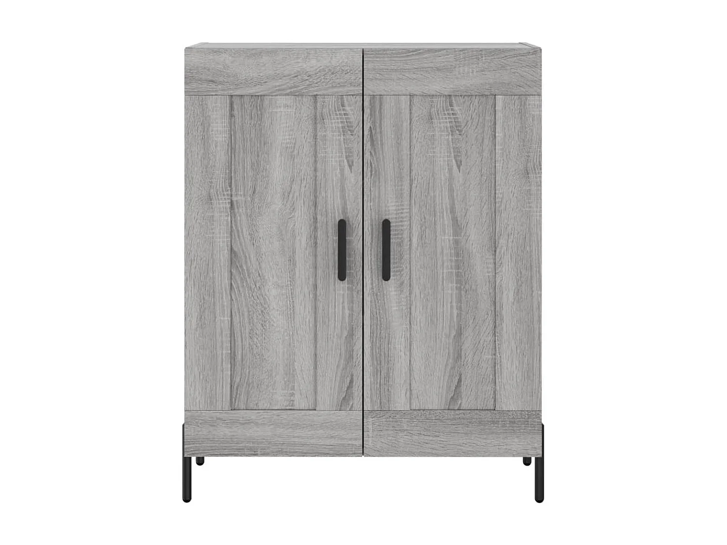 Aparador alto madera contrachapada gris sonoma 69,5x34x180 cm