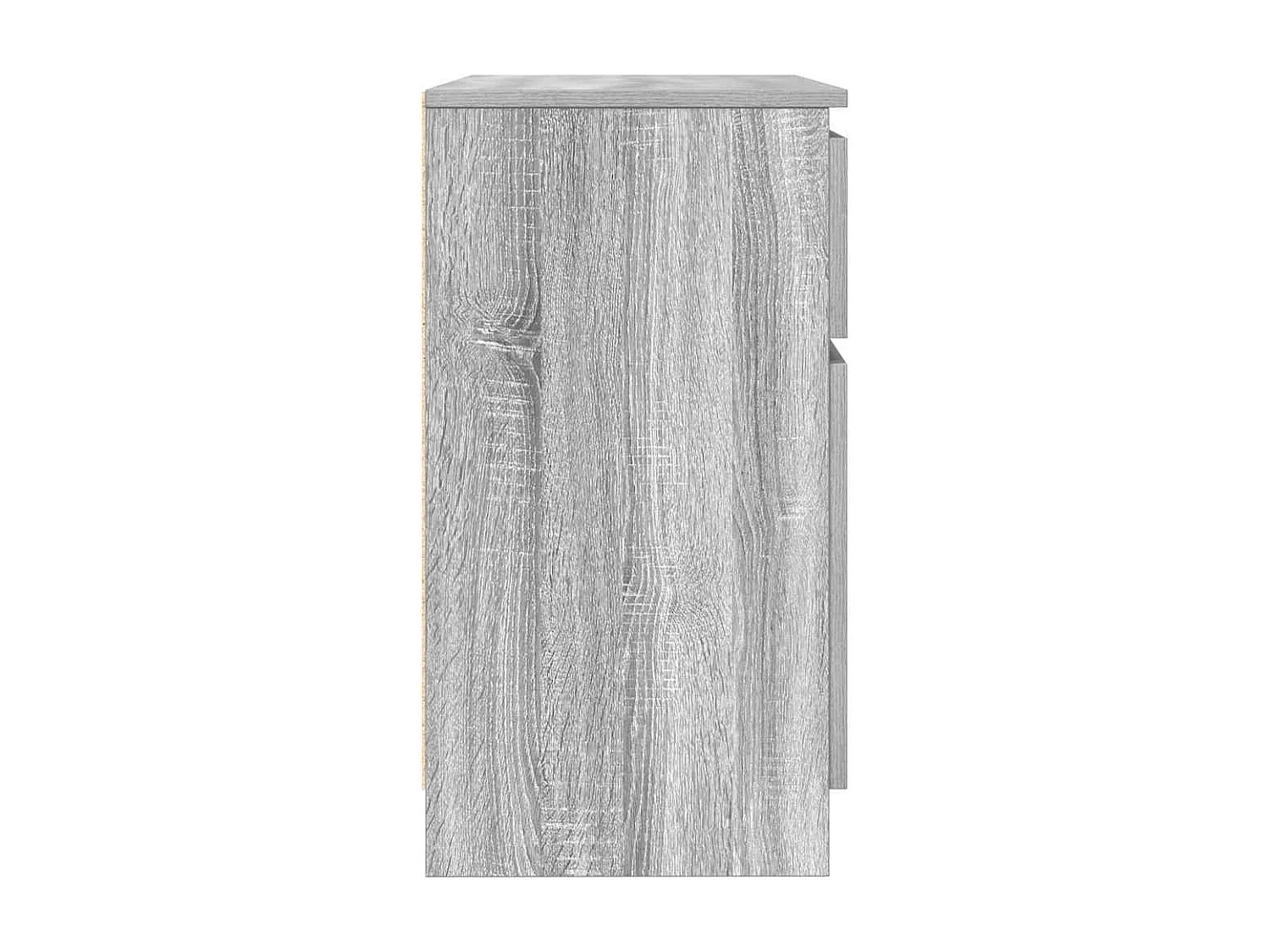 Buffet avec tiroir sonoma gris 71x35x65 cm bois d'ingénierie