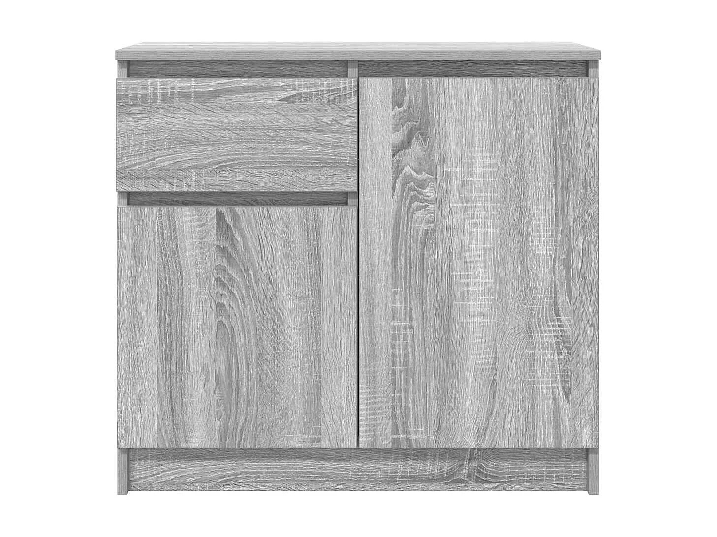 Buffet avec tiroir sonoma gris 71x35x65 cm bois d'ingénierie