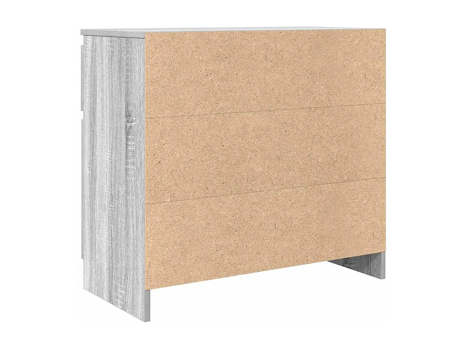 Buffet avec tiroir sonoma gris 71x35x65 cm bois d'ingénierie