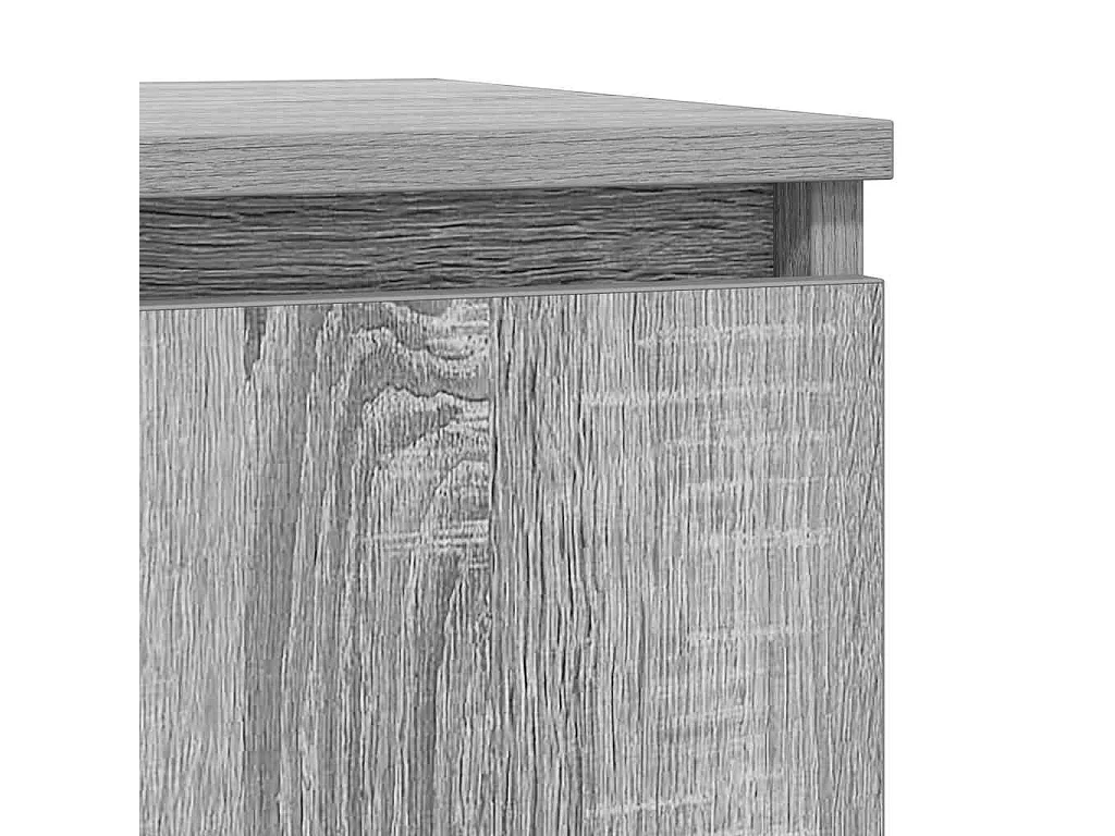 Buffet avec tiroir sonoma gris 71x35x65 cm bois d'ingénierie
