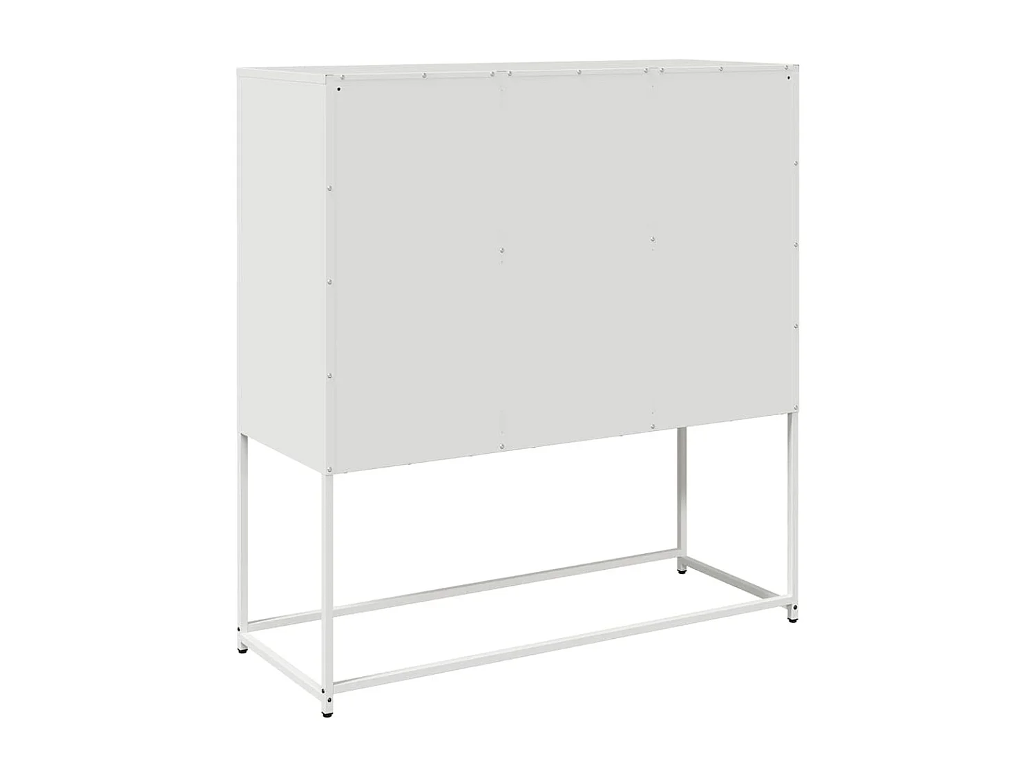 Buffet blanc 100,5x39x107 cm acier laminé à froid