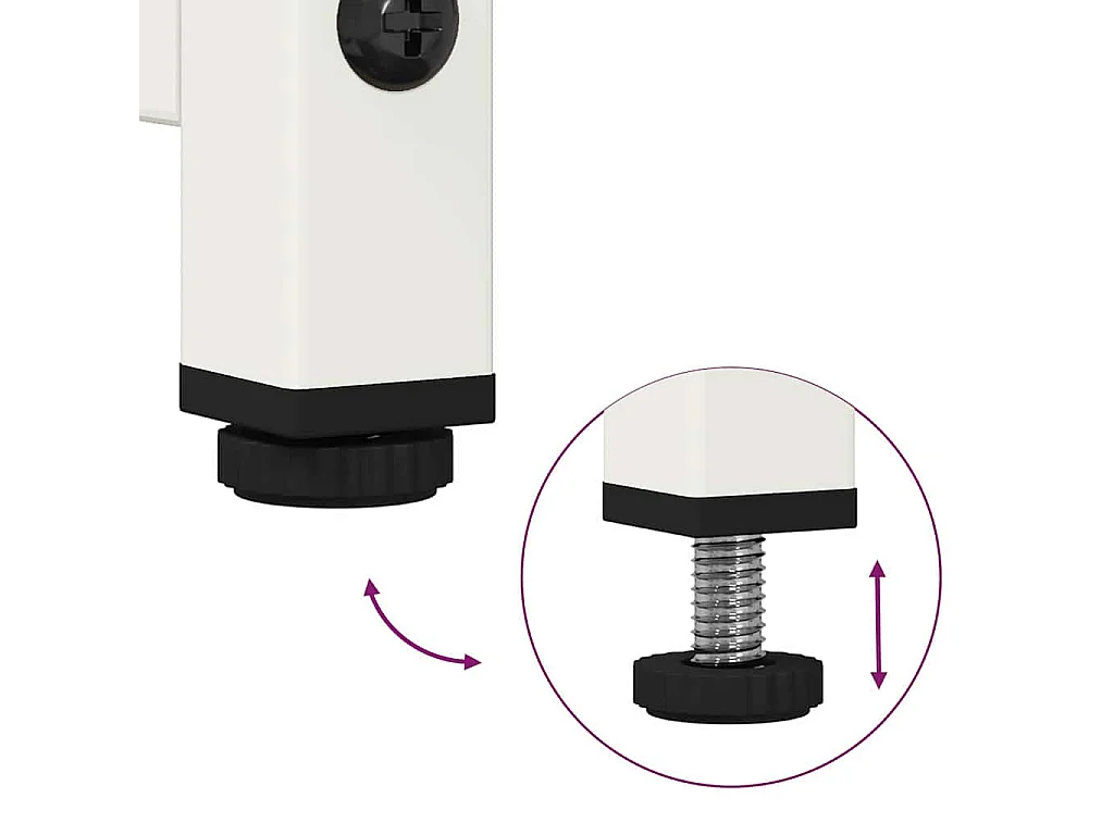 Buffet blanc 100,5x39x107 cm acier laminé à froid