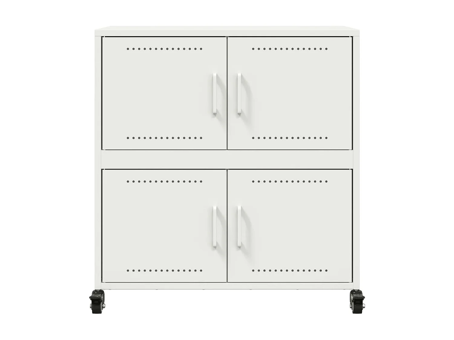 Buffet blanc 68x39x72 cm acier