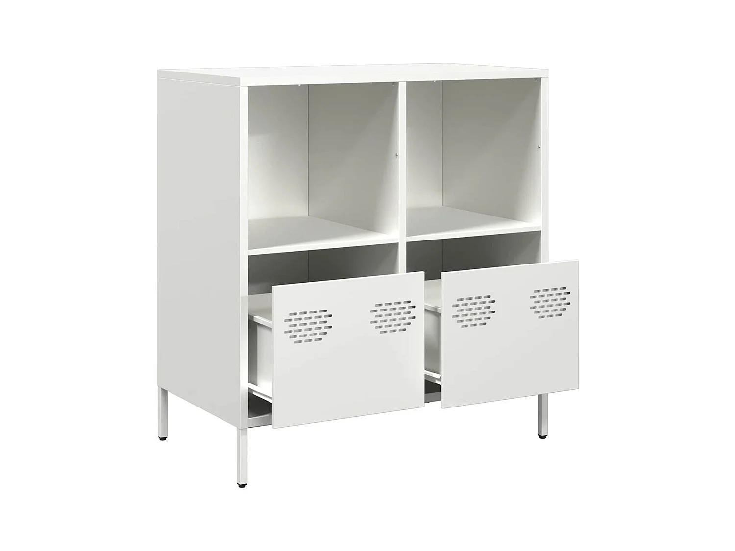 Buffet blanc 68x39x73,5 cm acier laminé à froid