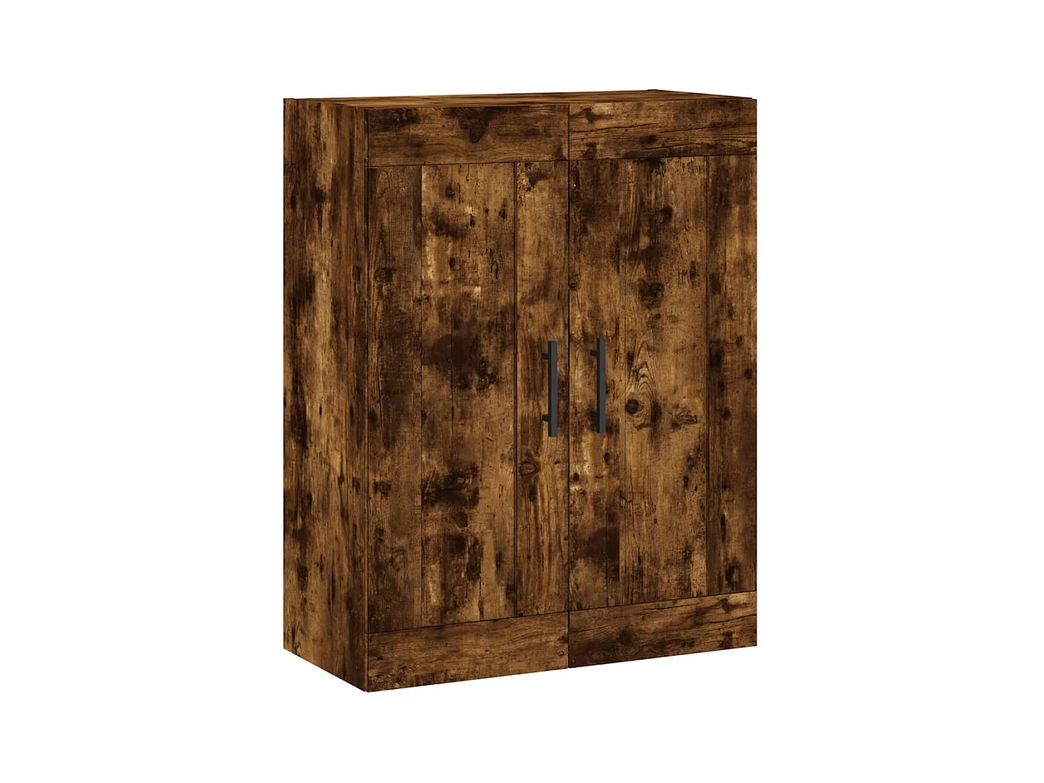 Buffet haut Chêne fumé 69,5x34x180 cm Bois d'ingénierie