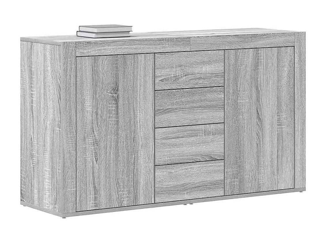 Buffet Sonoma gris 120 x 36 x 69 cm Bois d'ingénierie
