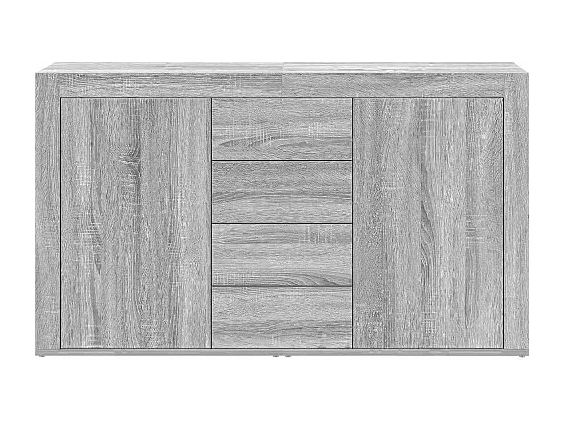 Buffet Sonoma gris 120 x 36 x 69 cm Bois d'ingénierie