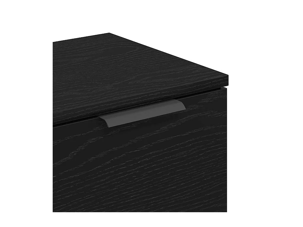 Buffet Chêne noir 180 x 30 x 70 cm Bois d'ingénierie