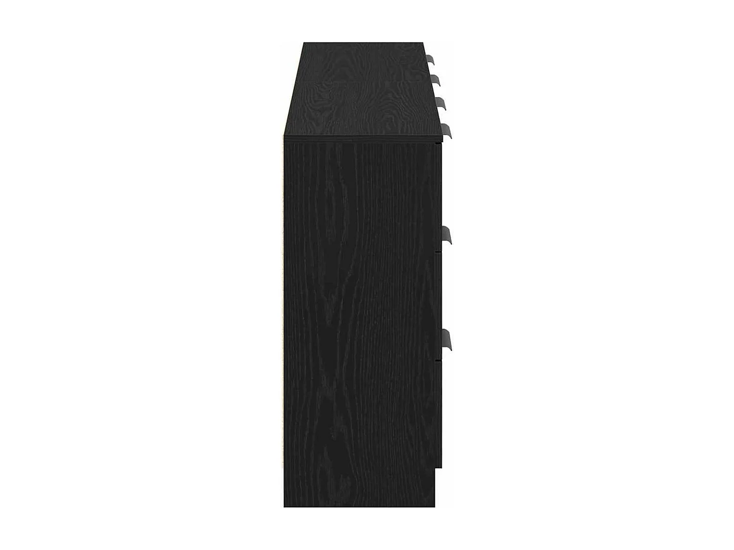 Buffet Chêne noir 180 x 30 x 70 cm Bois d'ingénierie