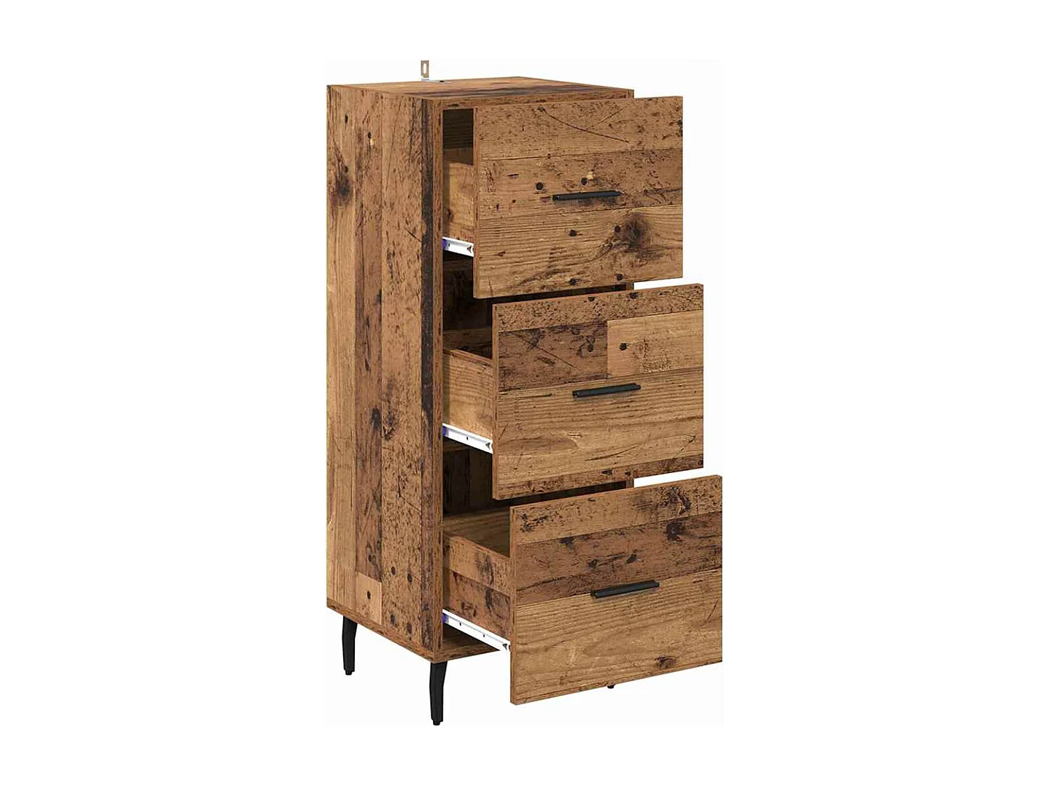 Buffet Bois ancien 34 x 34,5 x 90 cm Bois d'ingénierie