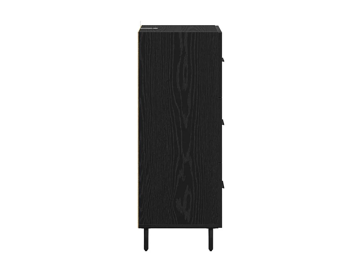Buffet Chêne noir 34 x 34,5 x 90 cm Bois d'ingénierie