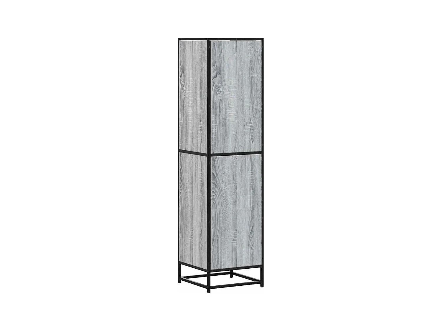 Buffet haut sonoma gris 35,5x35x139 cm bois d'ingénierie métal