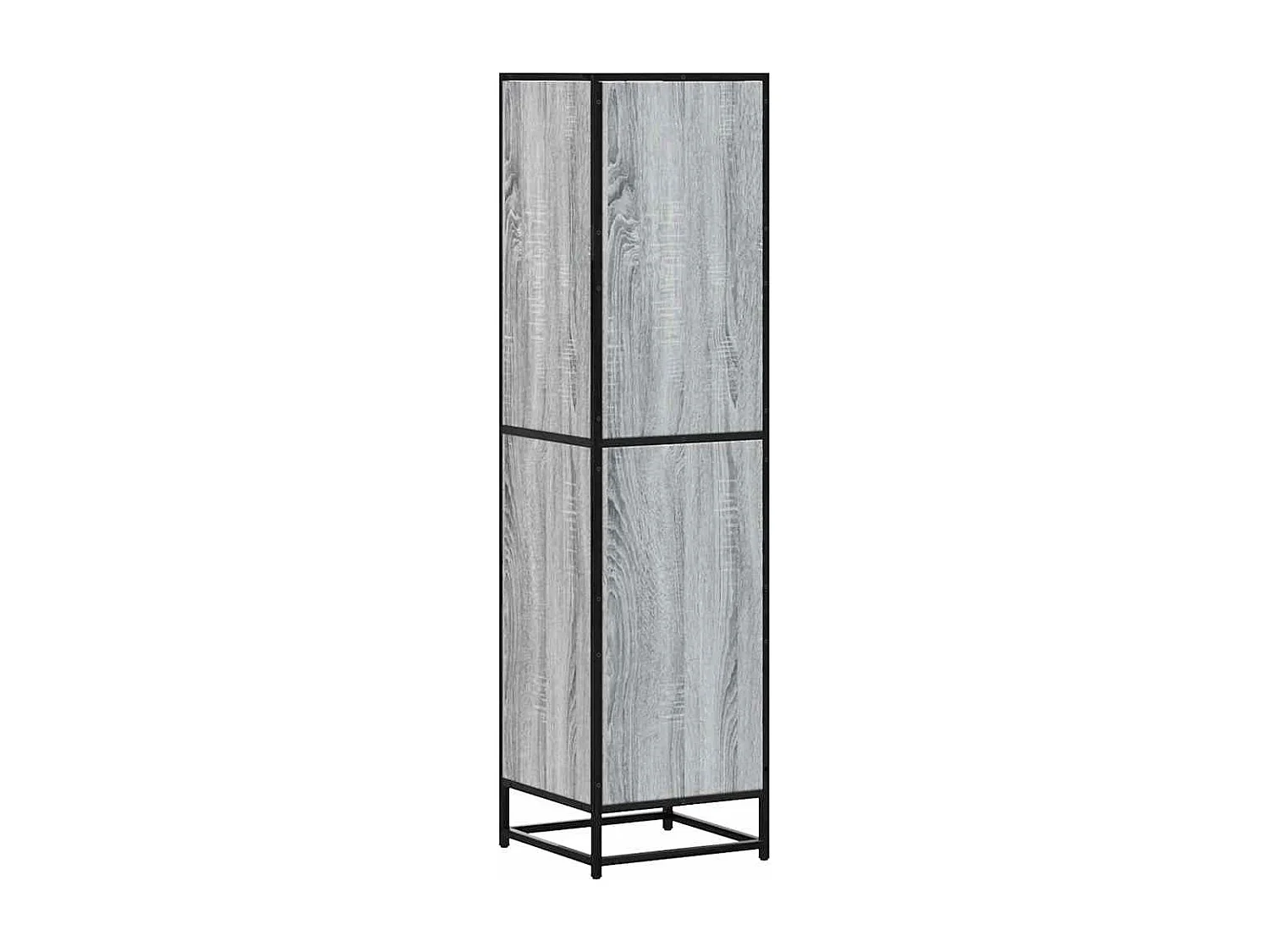 Buffet haut sonoma gris 35,5x35x139 cm bois d'ingénierie métal