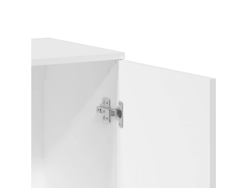 Buffets 2 pièces blanc 79x38x80 cm bois d’ingénierie