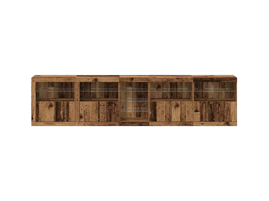 Buffet Bois ancien 283 x 37 x 67 cm Bois d'ingénierie