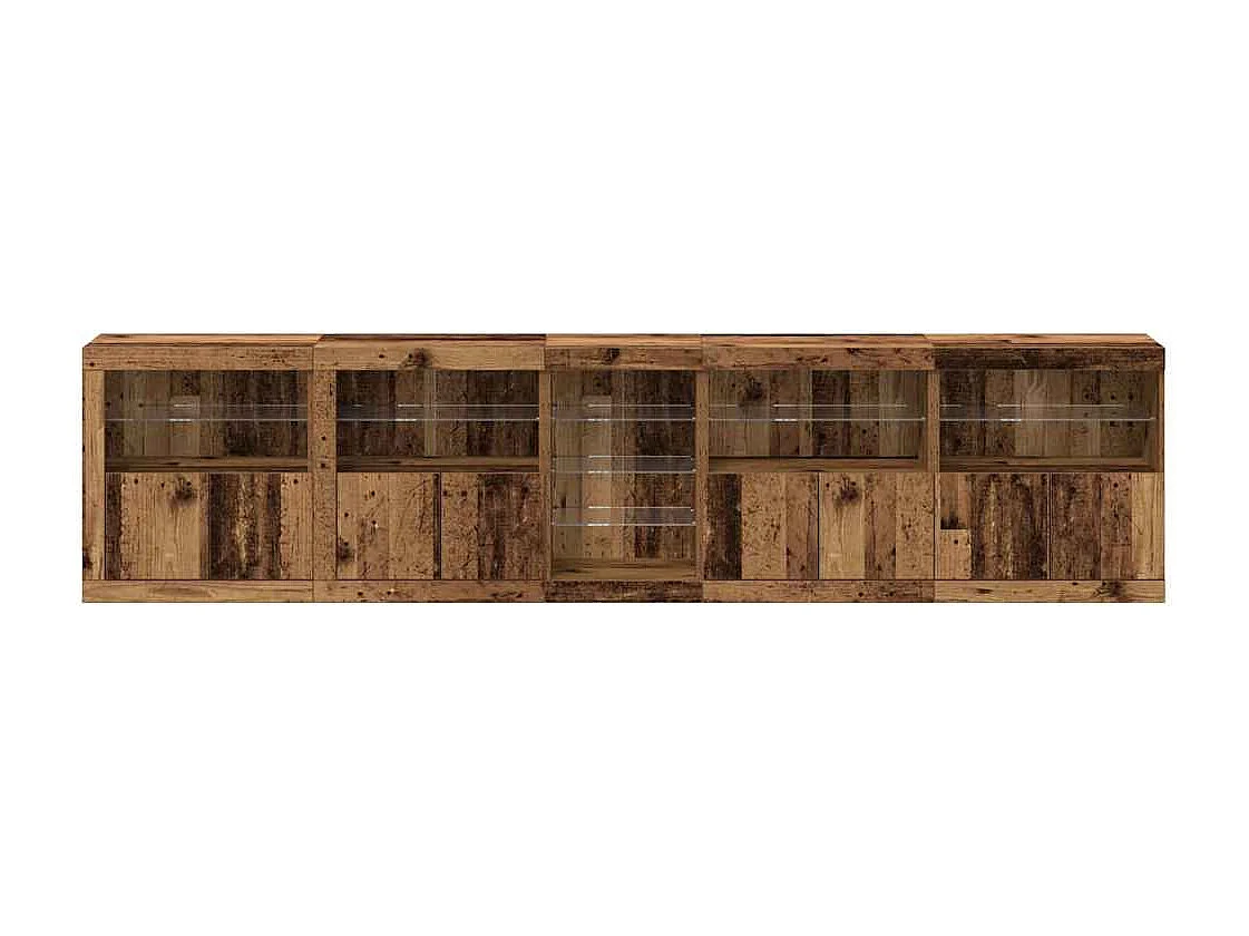 Buffet Bois ancien 283 x 37 x 67 cm Bois d'ingénierie