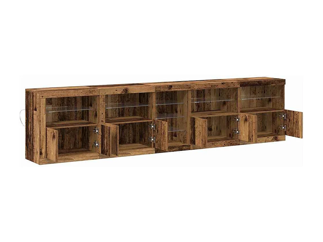 Buffet Bois ancien 283 x 37 x 67 cm Bois d'ingénierie