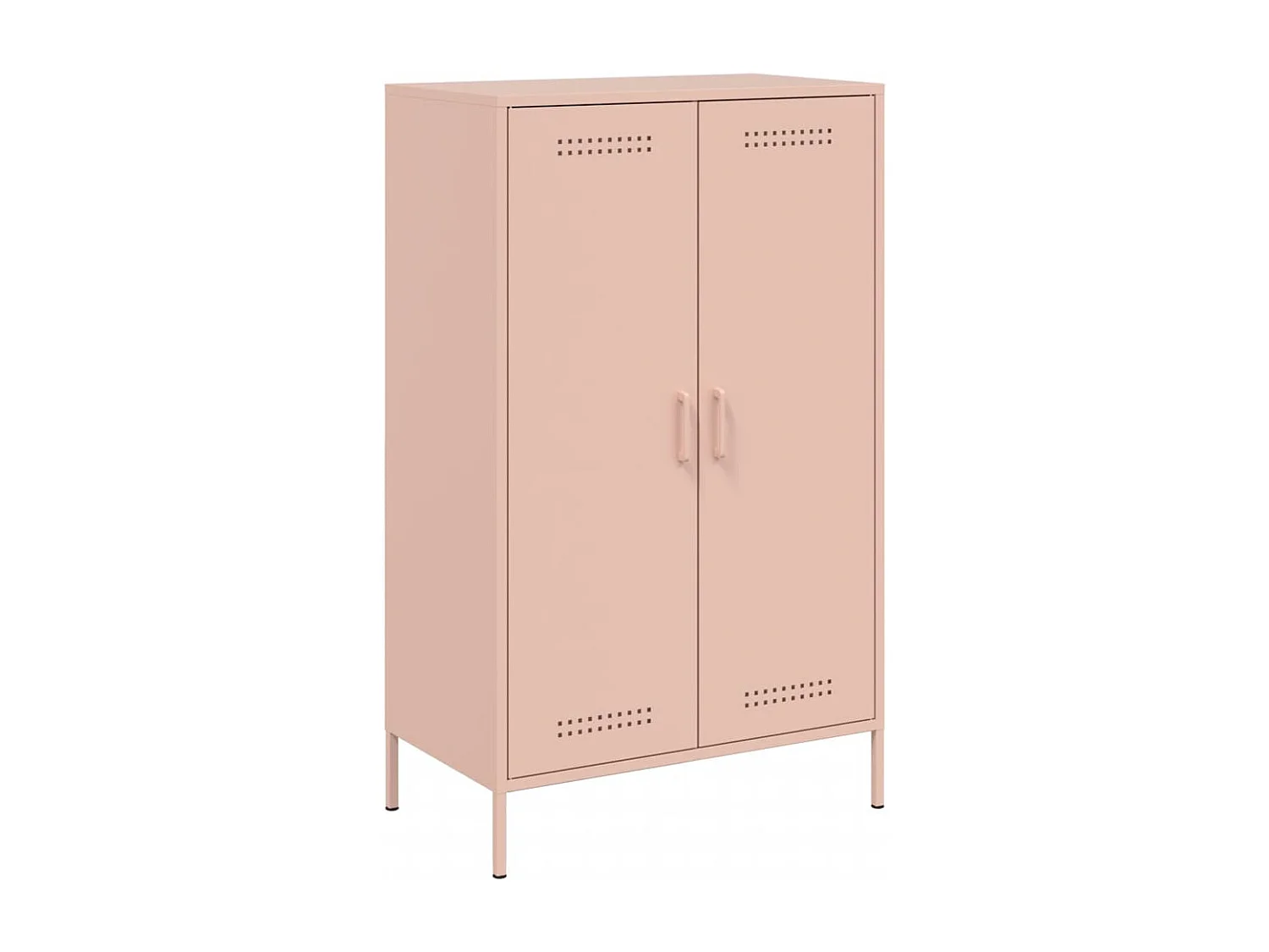 Buffet haut rose 68x39x113 cm acier