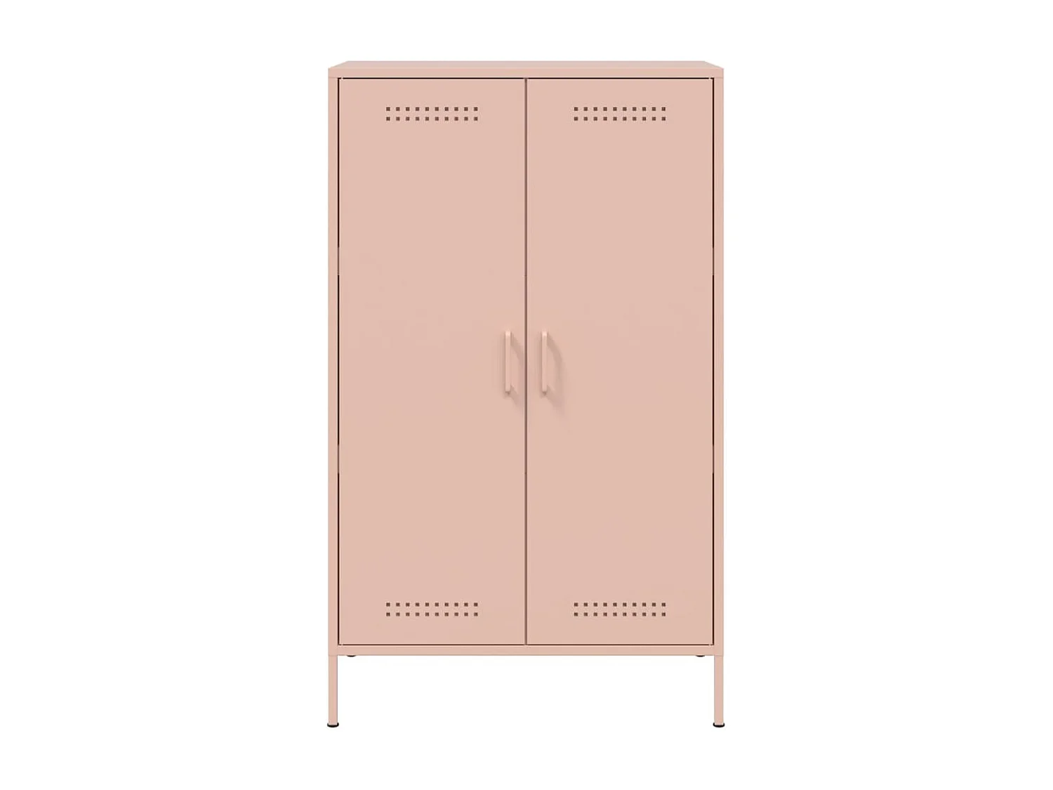 Buffet haut rose 68x39x113 cm acier
