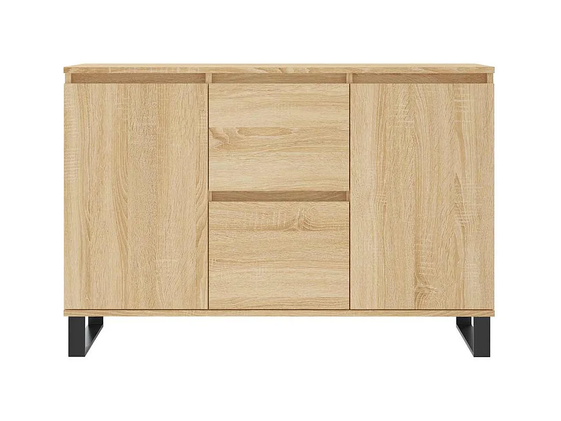 Buffet chêne sonoma 101,5x35x70 cm bois d'ingénierie
