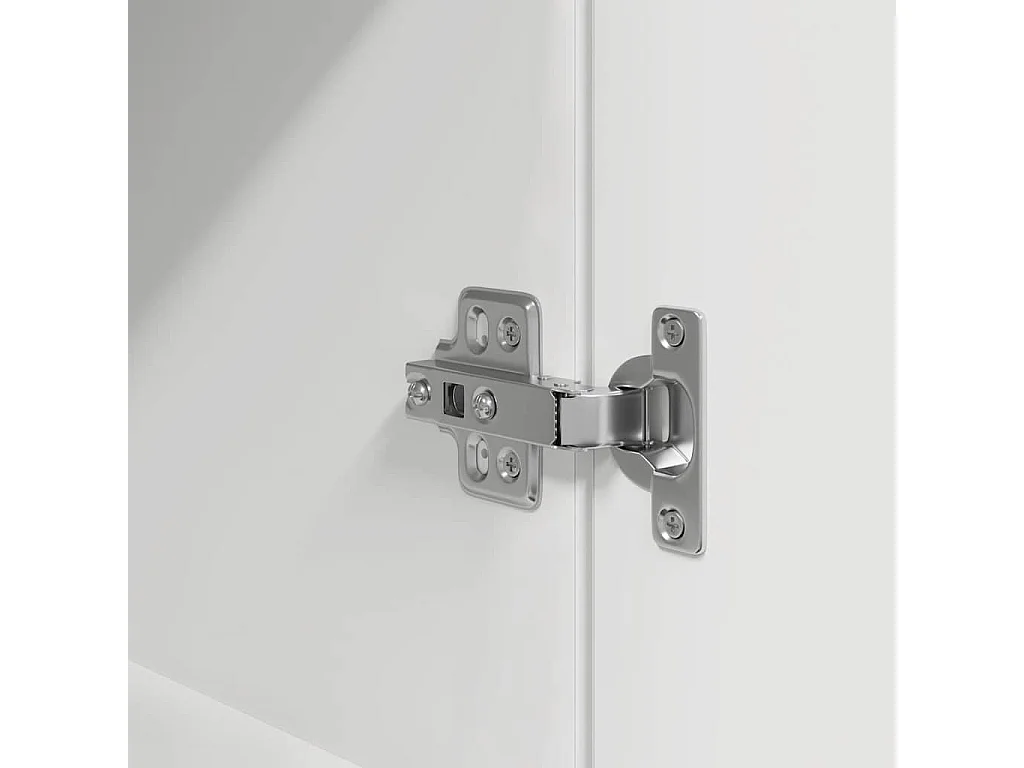 Buffet haut blanc 37,5x35x180 cm bois d'ingénierie