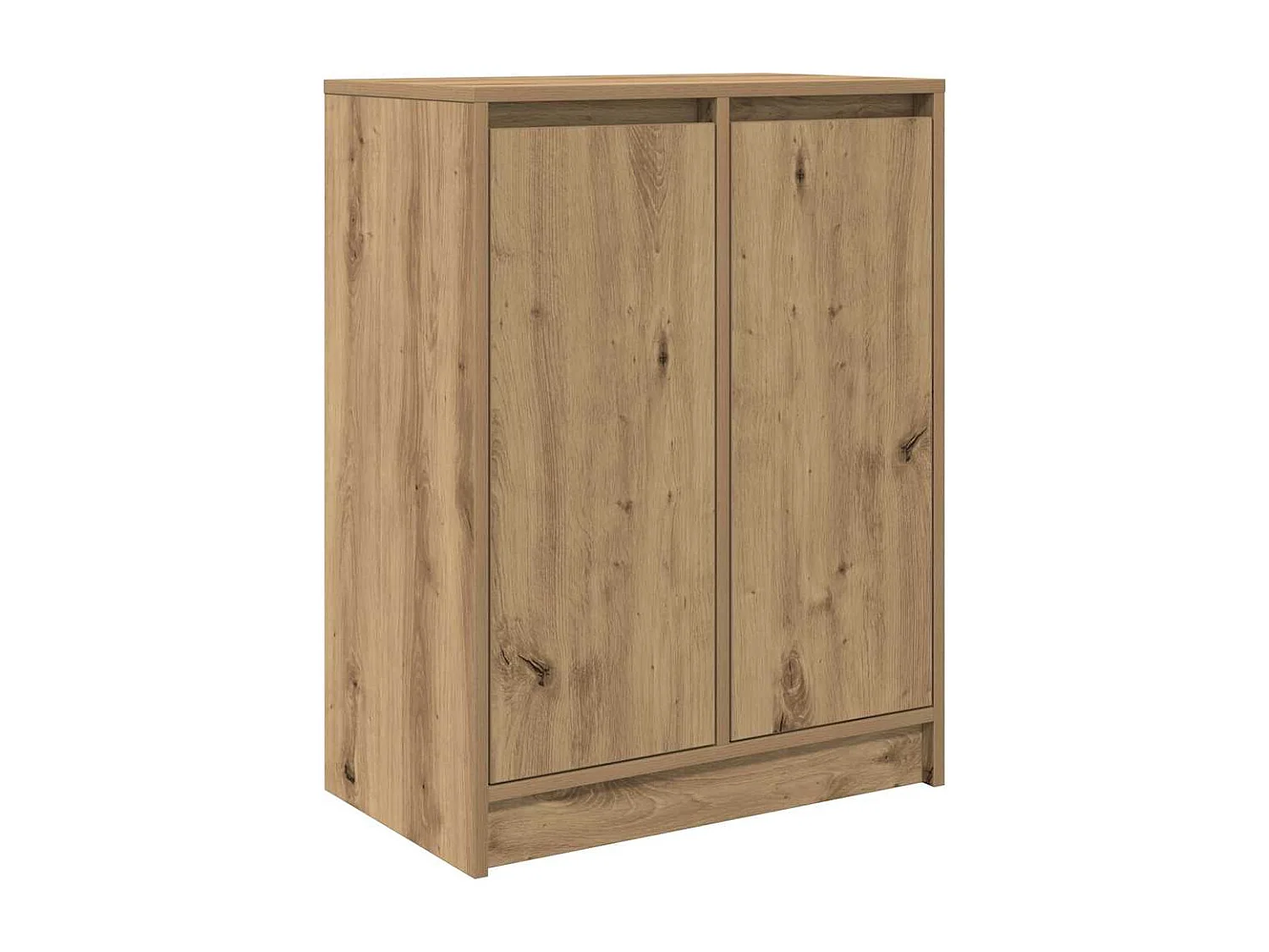 Buffet chêne artisanal 57x34x76 cm bois d'ingénierie