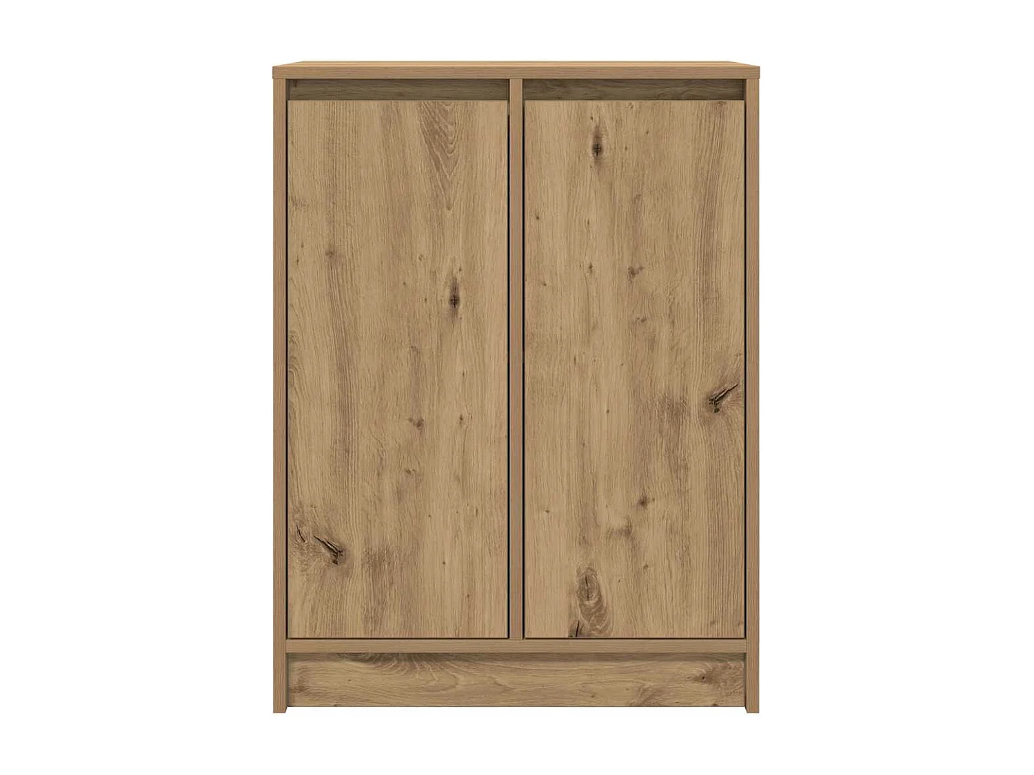 Buffet chêne artisanal 57x34x76 cm bois d'ingénierie