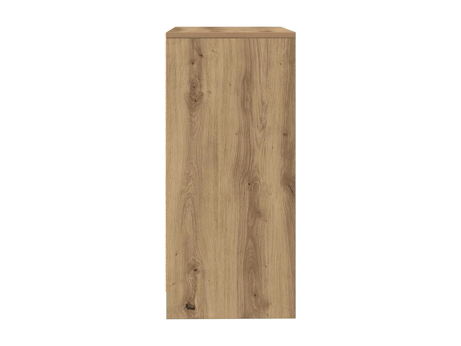 Buffet chêne artisanal 57x34x76 cm bois d'ingénierie