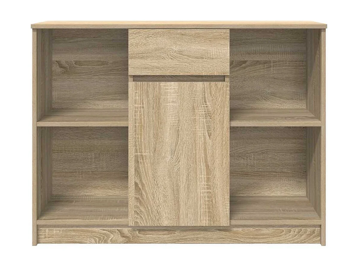 Buffet avec tiroir chêne sonoma 101x35x76 cm bois d'ingénierie