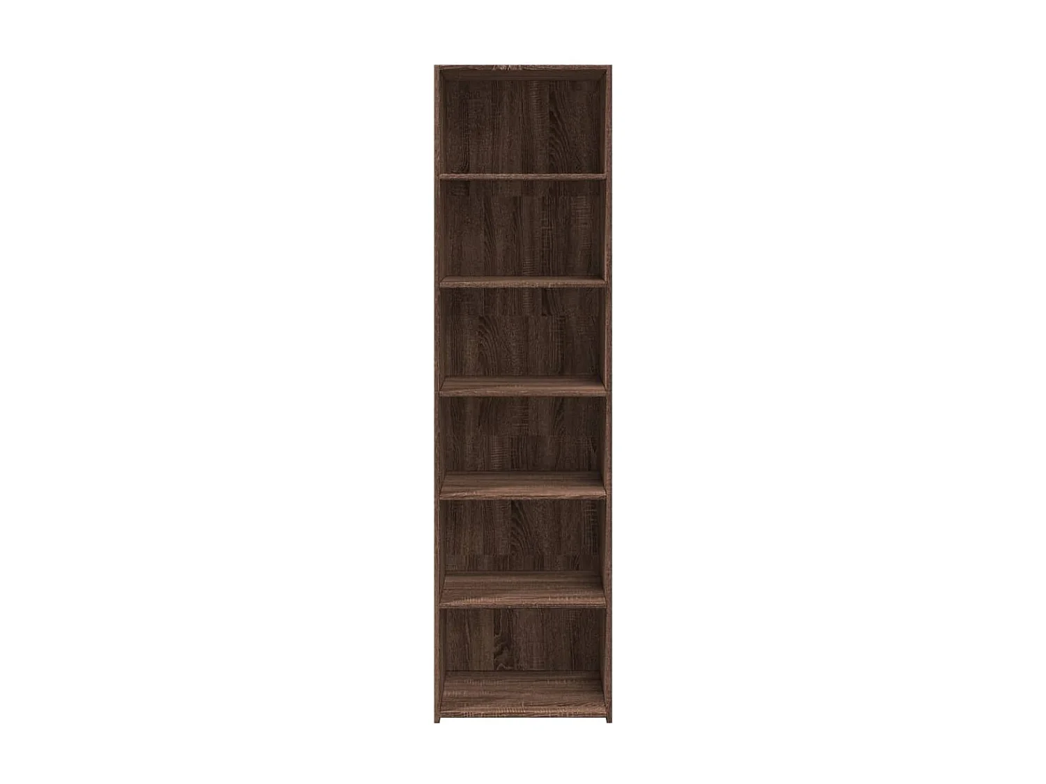 Buffet haut chêne marron 50x41x185 cm bois d'ingénierie