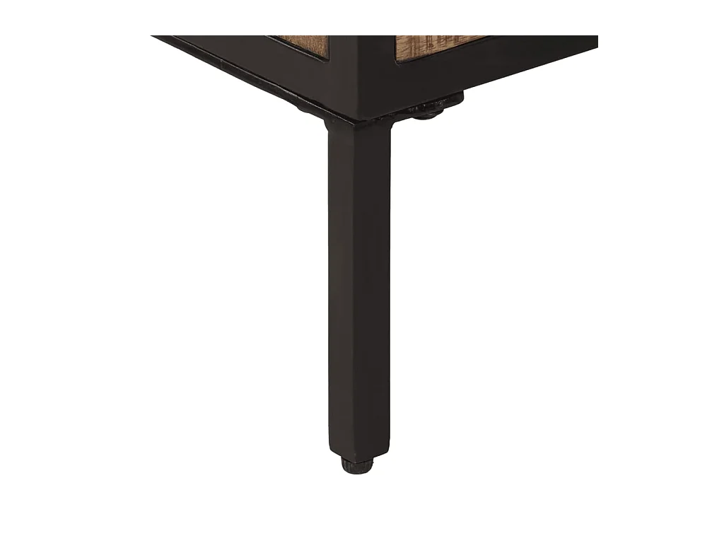 Buffet 70x35x70 cm bois de manguier brut massif