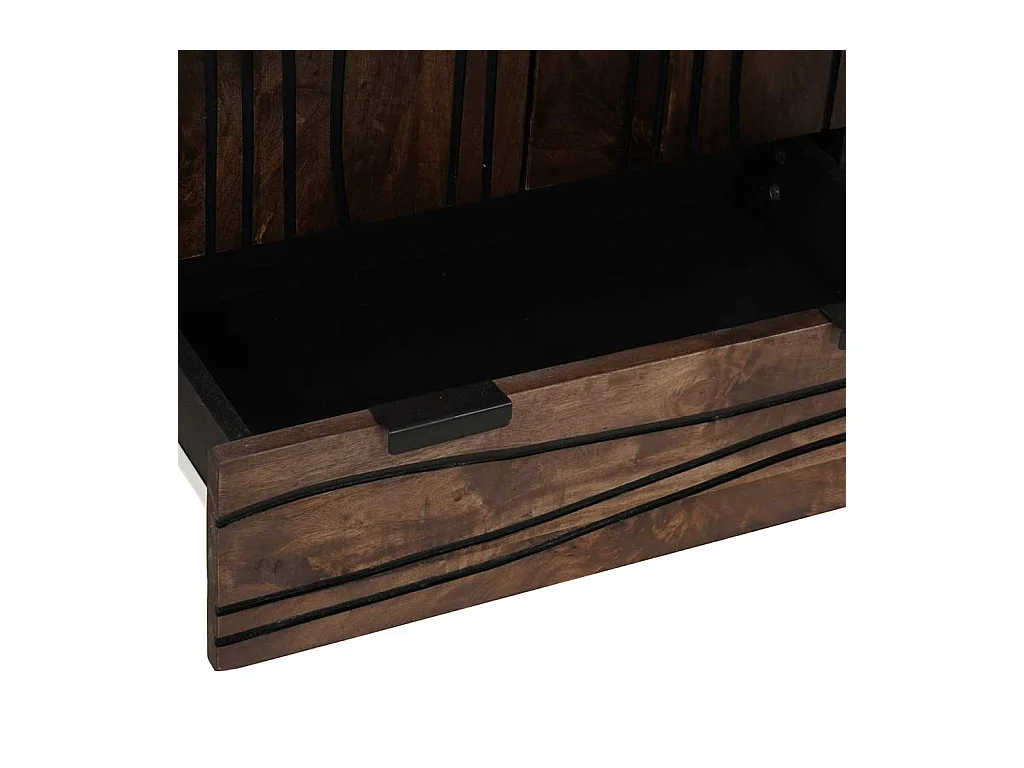 Buffet Marron 60 x 33 x 100 cm bois de manguier massif