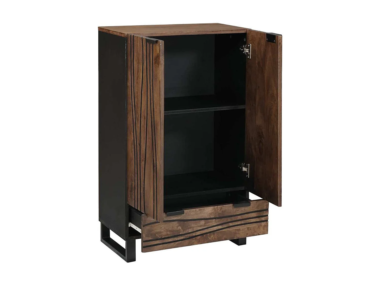 Highboard Castanho 60 x 33 x 100 cm Madeira de mangueira maciça