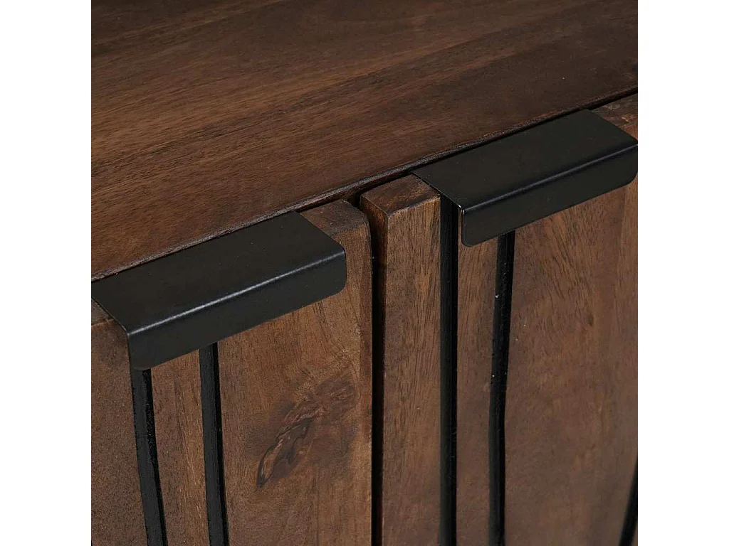 Highboard Castanho 60 x 33 x 100 cm Madeira de mangueira maciça