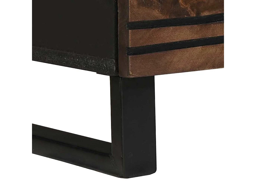 Highboard Castanho 60 x 33 x 100 cm Madeira de mangueira maciça