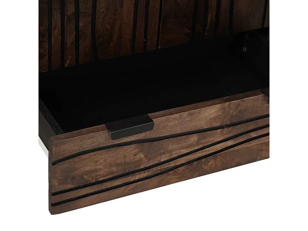 Highboard Castanho 60 x 33 x 100 cm Madeira de mangueira maciça