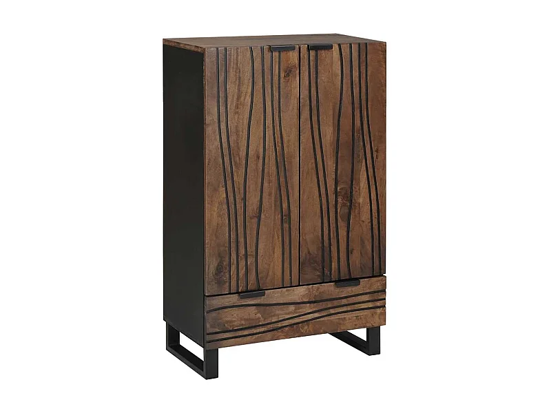 Buffet Marron 60 x 33 x 100 cm bois de manguier massif