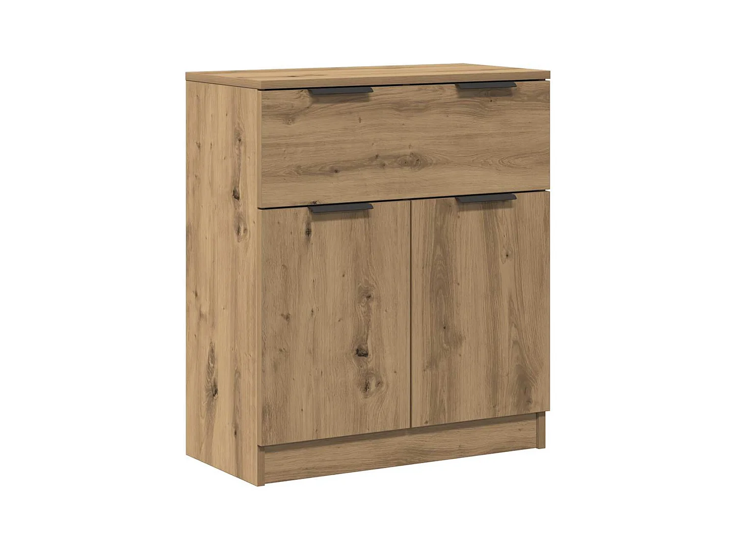 Buffet chêne artisanal 60x30x70 cm bois d'ingénierie