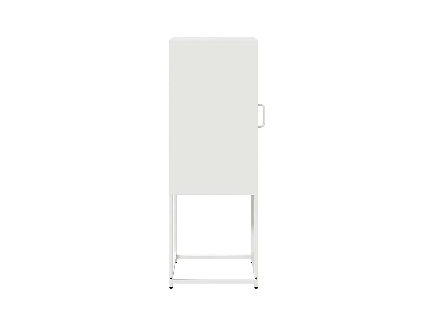 Buffet blanc 36x39x107 cm acier laminé à froid