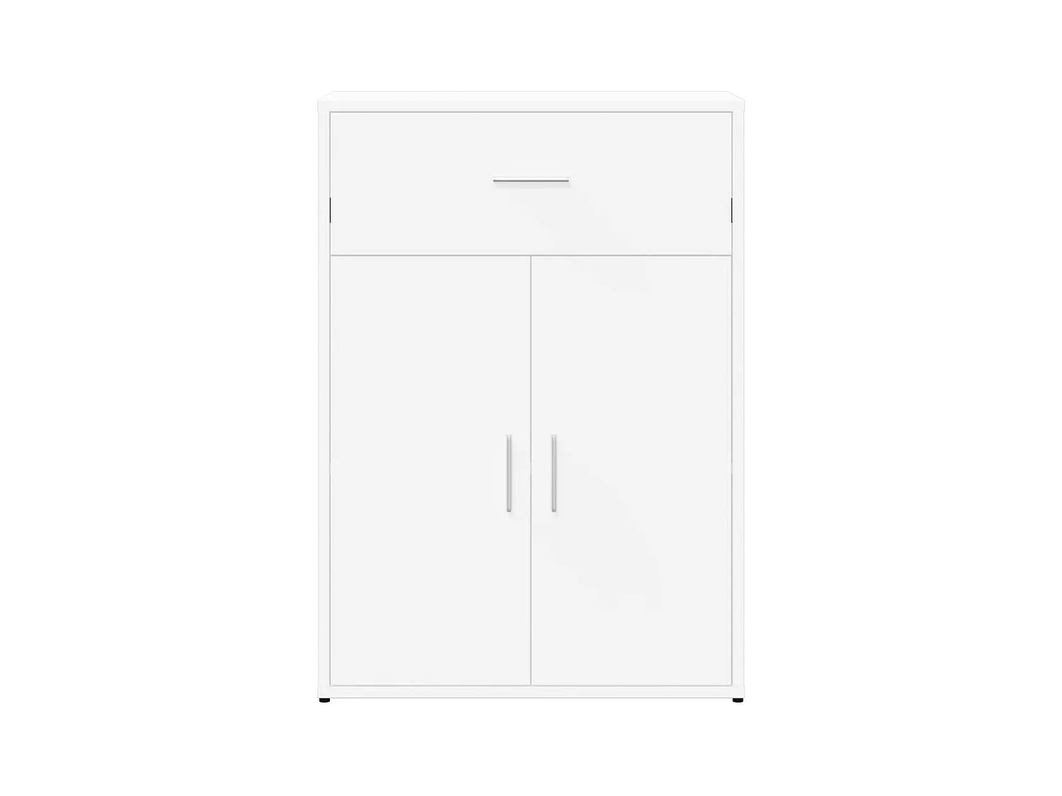 Buffets 2 pièces blanc 60x30x84 cm bois d'ingénierie