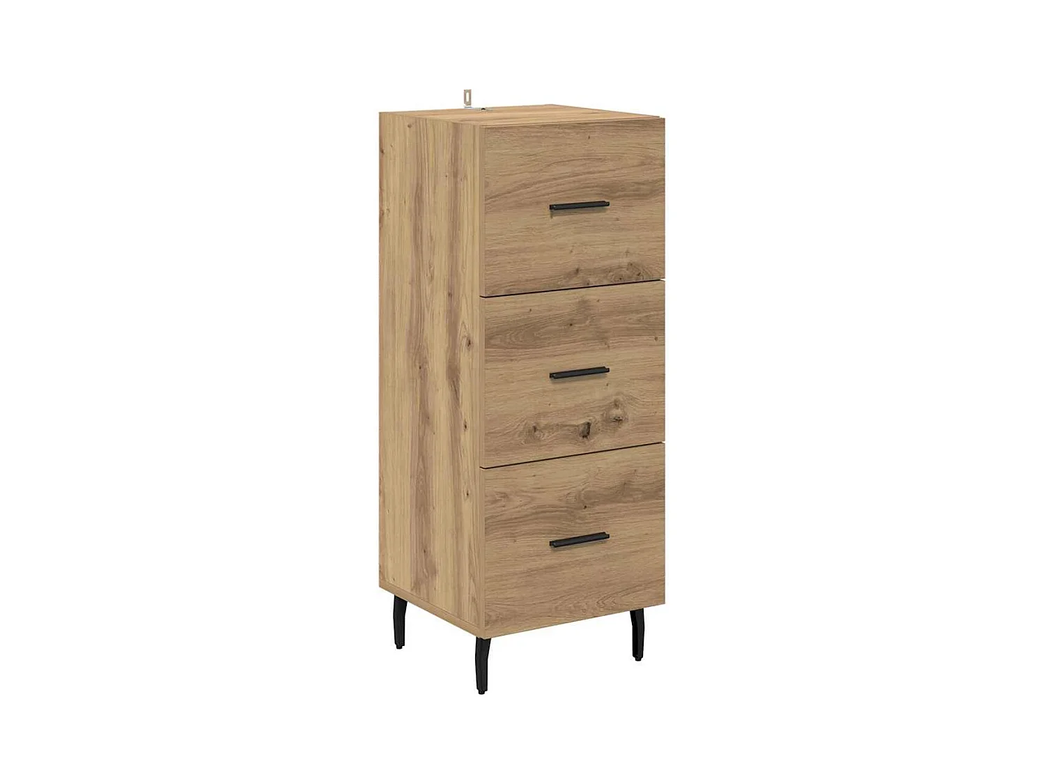 Buffet chêne artisanal 34 x 34,5 x 90 cm Bois d'ingénierie
