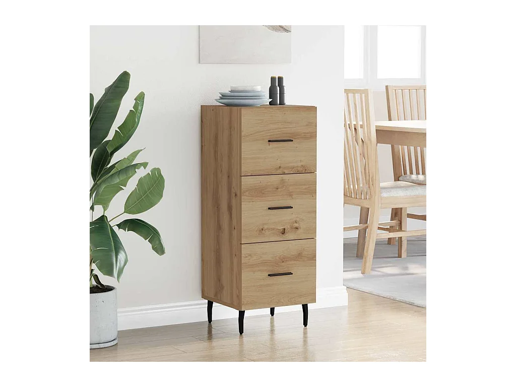 Buffet chêne artisanal 34 x 34,5 x 90 cm Bois d'ingénierie