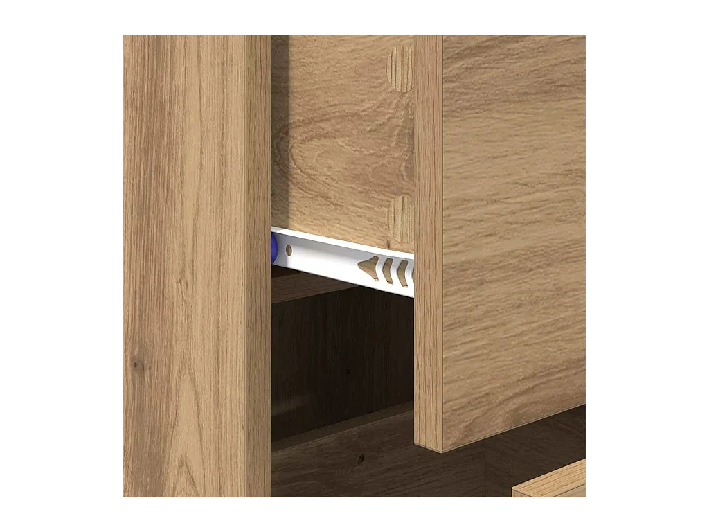 Buffet chêne artisanal 34 x 34,5 x 90 cm Bois d'ingénierie