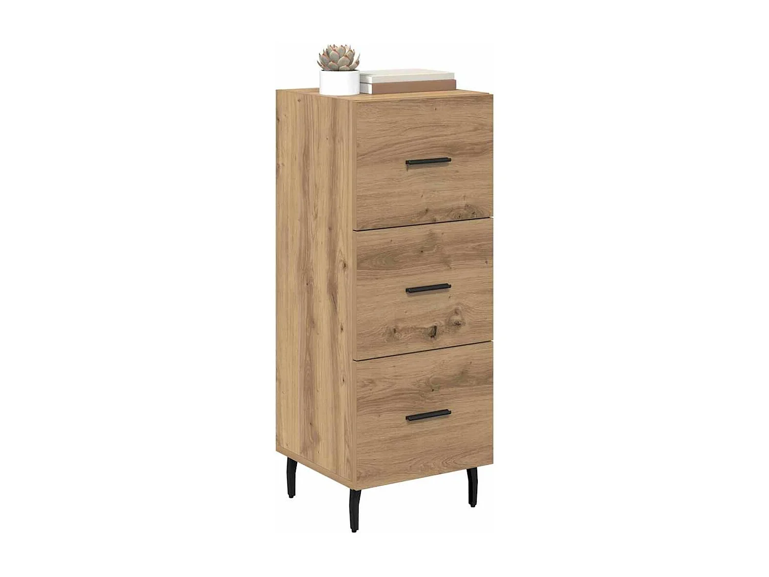 Buffet chêne artisanal 34 x 34,5 x 90 cm Bois d'ingénierie
